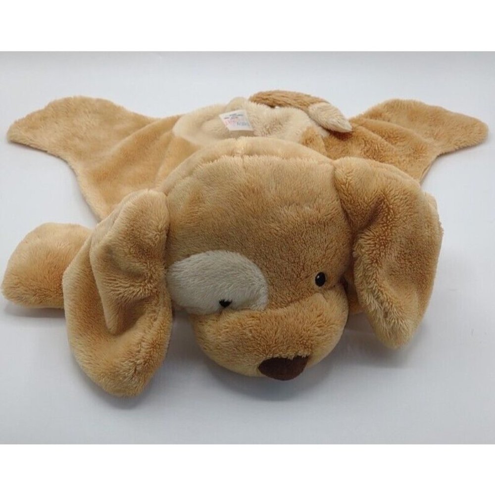 Baby Gund Tan Brown Spunky Puppy Dog Security Blanket Lovey plush Buddy Beige
